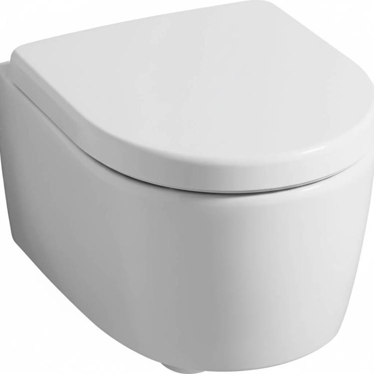 Унитаз подвесной Geberit iCon 204070000 безободковый, с крышкой-сиденьем микролифт