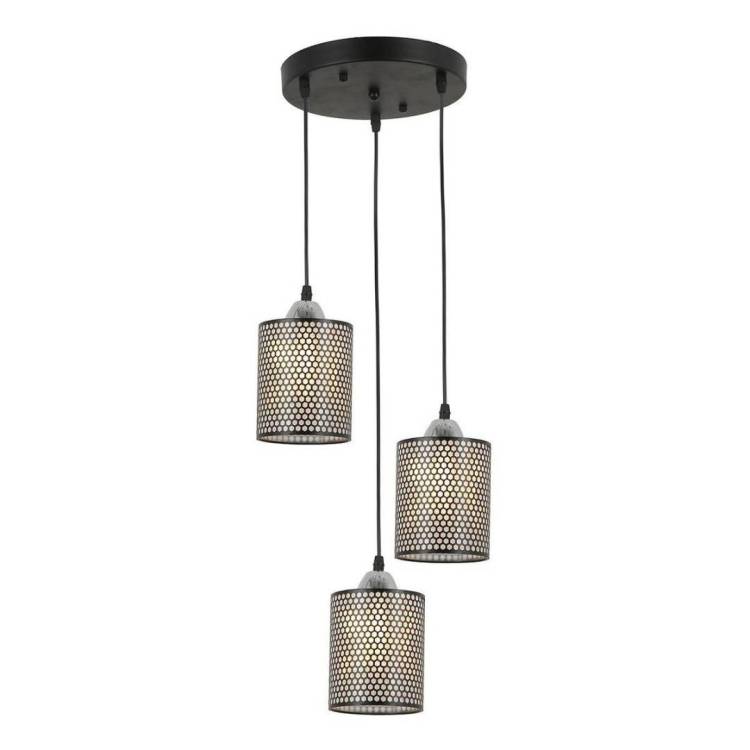 Подвесная люстра IMEX Md.6146 MD.6146-3-P BK+CH