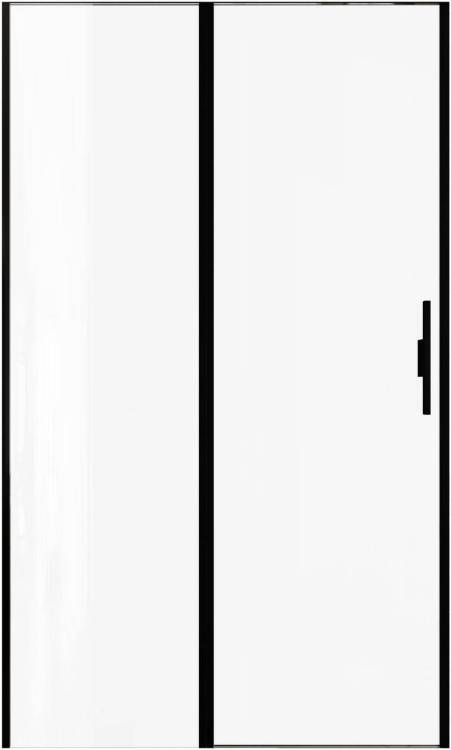 Душевая дверь в нишу Allen Brau Priority 3.31033.BBA профиль черный матовый, 1200x2000