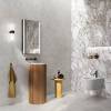 Керамогранит Flaviker Double 15334 Cannete Grey Nat Rett. 3D Tech 60x120 фото 25