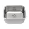 Мойка кухонная Paulmark Vello 44 Uni VE44-BS Брашированная Сталь, 44.6x44.6 фото 2