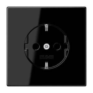 Розетка Schuko 16A 250V Jung LS 990 черная LS1520SW