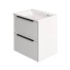Тумба с раковиной La Fenice Simpla Twin Bianco NFNC-01-SIM-B-60-2-3-60 белая матовая, 60 см