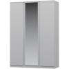Шкаф 3-х дверный с зеркалом НК-Мебель Stern 72676504 Белый 220.3x156.7x58.3