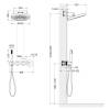 Душевая система Timo Saona SX-2329/16SM с термостатом, белый матовый фото 3