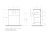 Тумба под раковину BelBagno KRAFT39-600/390-2C-PIA-BO Bianco Opaco, 60x83x39 фото 2