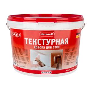 Краска текстурная декоративная акриловая Pufas Decoself 16 кг