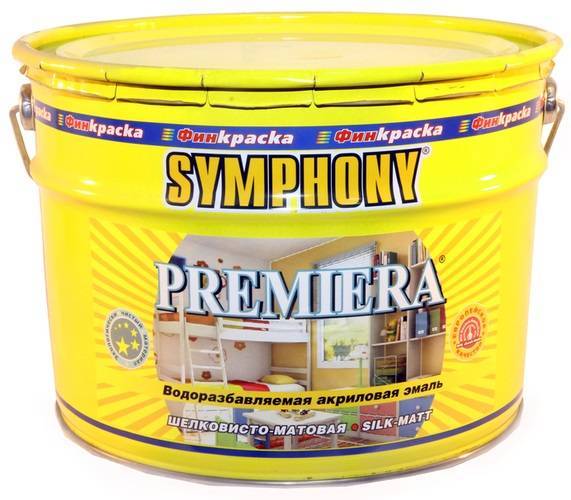 Эмаль Symphony Premiera полуглянцевый база А 0.9 л