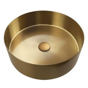 Раковина AltroBagno Луна (Luna) 001001 OrSp матовое золото, 39.8x39.8