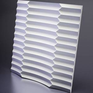 Гипсовая 3D панель Artpole Ruffle M-0033 600x600