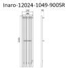 Полотенцесушитель электрический Маргроид Inaro 1200х240, правый, черный матовый фото 6