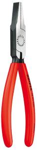Плоскогубцы KNIPEX тупоносые, рифлённые губки 30 мм, 160 мм, чёрные, 1К ручки
