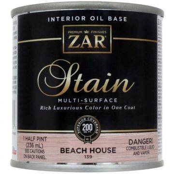 Льняное тонирующее масло ZAR Stain Interior Oil Base 139 Пляжный домик (Beach House) 0.236 л