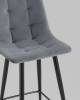 Набор из 2 полубарных стульев Stool Group Джанго vd-django-b27 X2 темно-серый, велюр фото 8