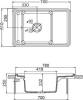 Мойка кухонная AQUATON Беллис 78 графит фото 3