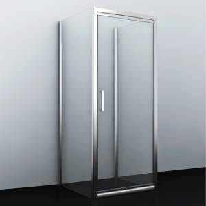 Душевой уголок Wasserkraft Salm 27I41 профиль хром, стекло прозрачное, 100x90x200