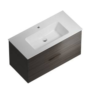 Тумба под раковину Kerama Marazzi Piano Forte PI.F.95\OLM подвесная 95 см, 2 ящика, дымчатый вяз