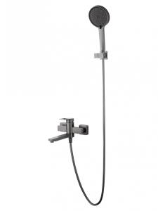 Смеситель для ванны Wonzon & Woghand WW-88639010-BGM с душем, темный графит