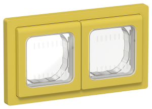 Рамка 2-постовая IEK Flite FI-M20-32-55-K44 желтый карри