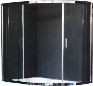 Шторка на ванну Royal Bath Alpine RB170ALP-T-CH 170 см прозрачное стекло