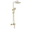 Душевая стойка Vincea Desire VSFS-1D1TBG термостатическая с изливом, 25см верх душ, брашированное золото фото 2