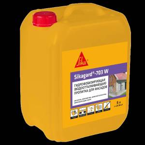 Пропитка водоотталкивающая для фасадов зданий Sika Sikagard 703 W 5 л