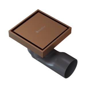 Душевой трап Knotlor Земля SDSS100RB бронза, 10x10 см