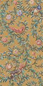 Панно Kerama Marazzi Райский сад KMP2STA003BR3X золотой матовый обрезной (из 3-x частей 60x119.5x0.9) 180x119.5