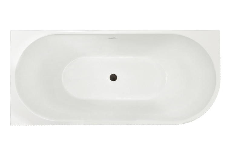 Акриловая ванна Royal Bath Nero RB710300L-BL левая, белая, 150x75