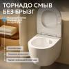 Унитаз подвесной Abber Bequem AC1100T безободковый, сиденье микролифт, белый фото 5