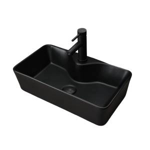 Раковина Gid Geométrico 53353 Bm9092 55 см, черная матовая