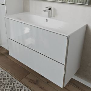 Тумба с раковиной Terminus Vega VEG101002900301OSL белый, 100x62