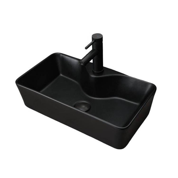 Раковина Gid Geométrico 53353 Bm9092 55 см, черная матовая