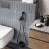 Гигиенический душ Wasserkraft A70638 со смесителем, С ВНУТРЕННЕЙ ЧАСТЬЮ, черный фото 3