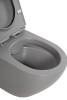 Унитаз подвесной BelBagno Colorato BB062CHR-GR/BB062SC-GR безободковый, сиденье микролфит фото 7