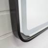 Зеркало Comforty Ситара-60 00-00017861 с подсветкой и антизапотеванием, бесконтактный сенсор, в черной алюминиевой раме фото 6