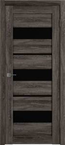 Межкомнатная дверь Владимирская Фабрика Дверей Atum 23 Terra Vellum стекло Black Gloss 600x2000