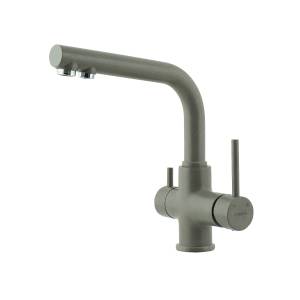 Смеситель для кухни Lemark Comfort LM3061PGS с подключением к фильтру питьевой воды Серый шелк