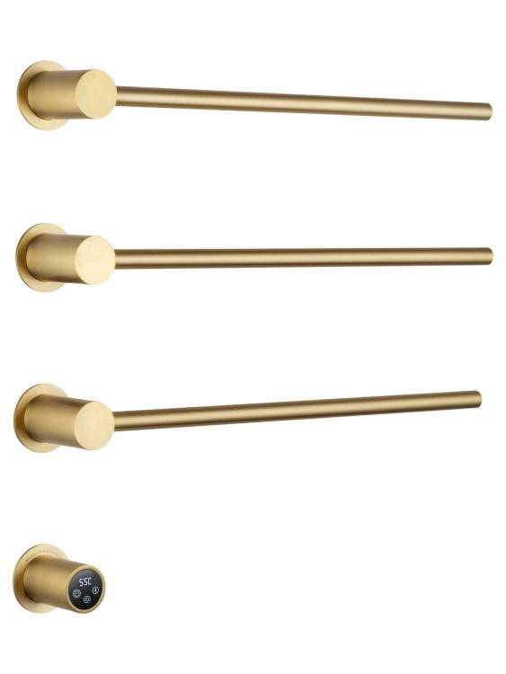 Полотенцесушитель электрический Wonzon & Woghand Hamburg WW-AL313-BG золото