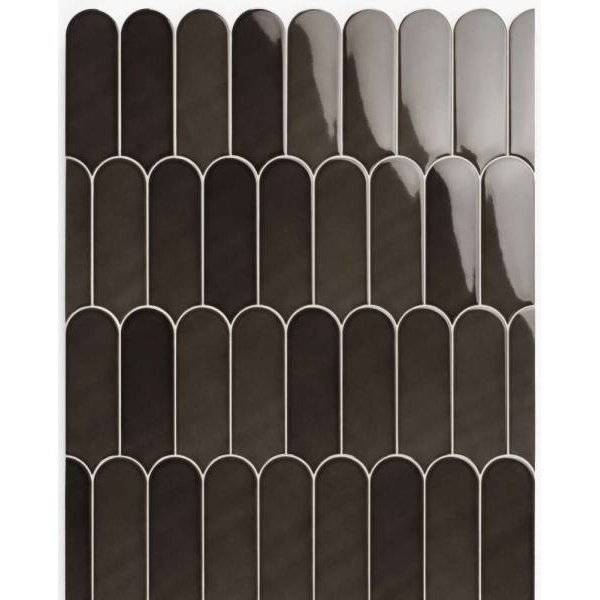 Керамическая плитка Natucer Fan Mix Black 7.2x19.5