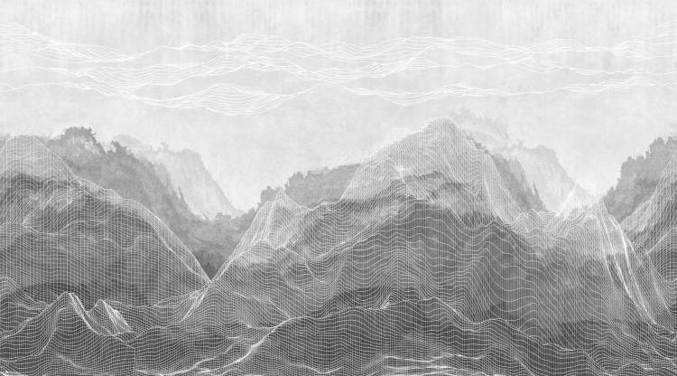Фреска Ortograf Artline 34547 Grey mountains Филиграна со стразами FM-F/S