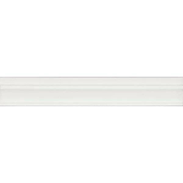 Бордюр Kerama Marazzi Флориан BLC040R Багет Белый Матовый Обрезной 5x30