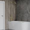 Душевой комплект AQUAme AQM8408BG шлифованное золото фото 5