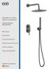 Душевая система Gid Edessa L070GMVD2 вороненая сталь
