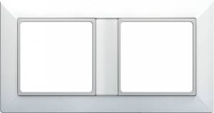 Рамка 2-постовая Jung ECO Profi EP482WW Белый