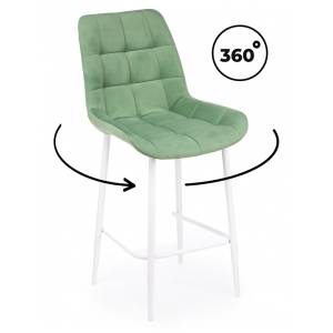 Полубарный стул Notta Челси 632572 Фисташковый/Белый