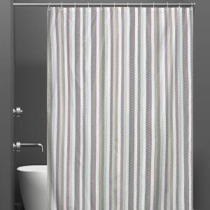 Штора для ванной Bath Plus Charme Red ch-21311 180х180, Cross Jagged