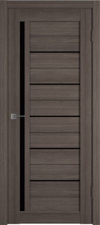 Межкомнатная дверь Владимирская Фабрика Дверей Atum 1 Grey стекло Black Gloss 800x2000