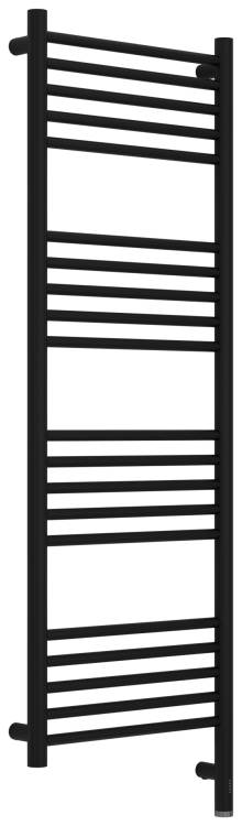 Полотенцесушитель электрический Сунержа Богема 3.1 31-6005-1240 прямой, Матовый чёрный, 120x40