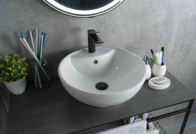 Раковина Gid Esfera N9001 51101 белая, 45x45x17